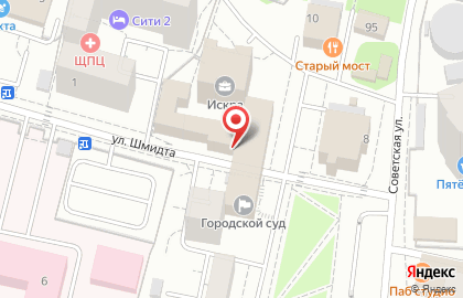 Радиус на площади Ленина на карте