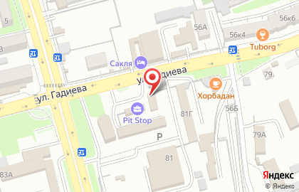 Автомагазин Пит Стоп во Владикавказе на карте