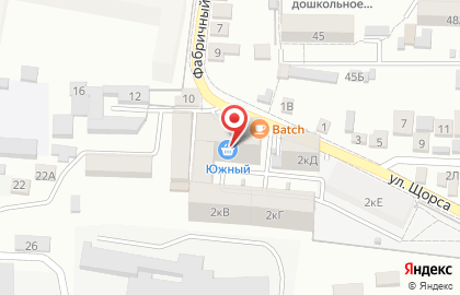 Супермаркет Южный на Южной улице на карте