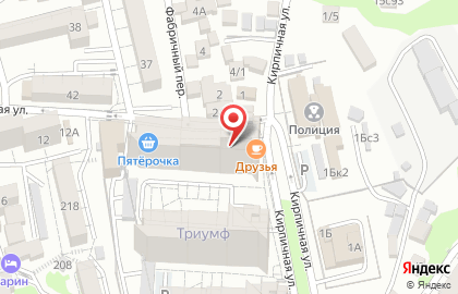 Юридический кабинет Репникова И.В. на Кирпичной улице на карте