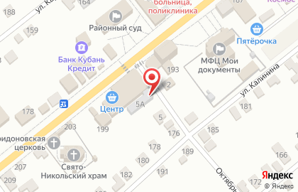 Хлебозавод в Октябрьском переулке на карте