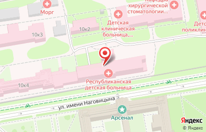 Республиканская детская клиническая больница в Ижевске на карте