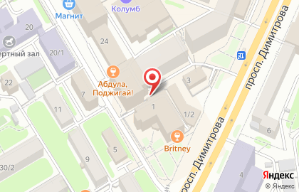 Школа танцев Кристалл на Площади Гарина-Михайловского на карте