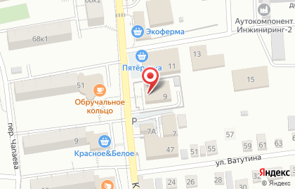 Октябрьский городской суд в Кирпичном переулке на карте