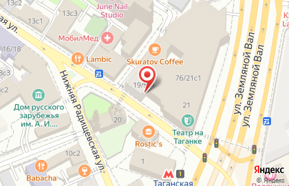 Кафе Вареничная №1 на Верхней Радищевской улице на карте