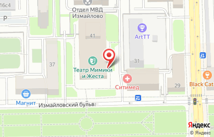 Служба бытовых услуг в Измайловском проезде на карте