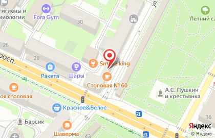 Магазин разливного пива Лит.Ra на Октябрьском проспекте на карте
