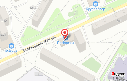 Супермаркет Пятёрочка на метро Рязанский проспект на карте