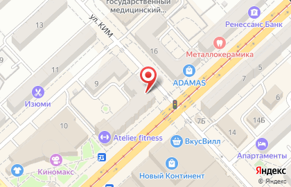 Салон оптики Оптика-Сервис на Рабоче-Крестьянской улице на карте