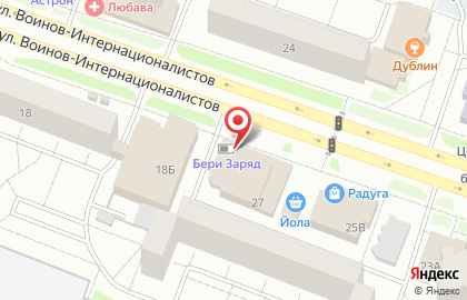 Магазин АЛКО-Сервис на улице Воинов-Интернационалистов на карте