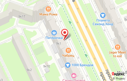 Магазин Правда Окон на метро Проспект Большевиков на карте