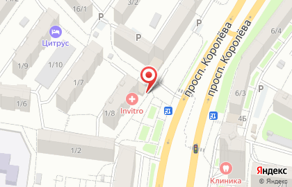 Банкомат СберБанк на проспекте Королёва, 1/8 на карте