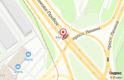 Автомойка Каскад на проспекте Ленина на карте