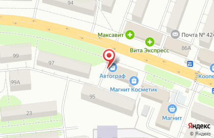 Тренажерный клуб Фитлайн на карте