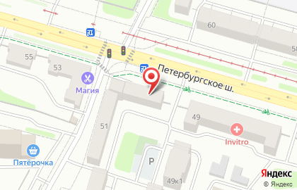 Магазин зоотоваров Зоолэнд на Петербургском шоссе на карте