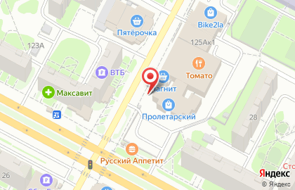Магазин Территория мебели в Пролетарском районе на карте