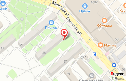 Мини-магазин продуктов Курский на Минской улице на карте