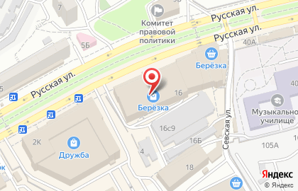Рынок Берёзка в Советском районе на карте