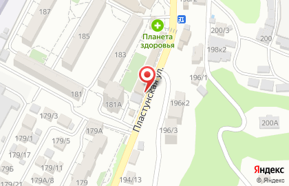 Служба экспресс-доставки Сдэк на Пластунской улице на карте