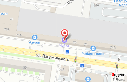 Автоюрист на улице Дзержинского на карте