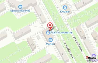 Гипермаркет Магнит в Центральном районе на карте