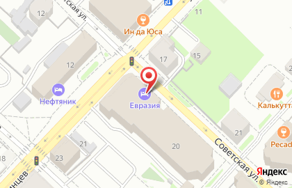 Ресторан Мята на Советской улице на карте