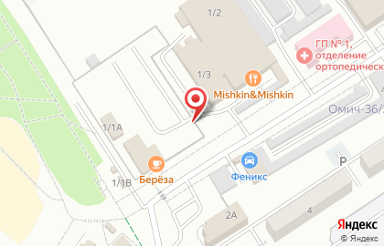 Автостоянка в Омске на карте