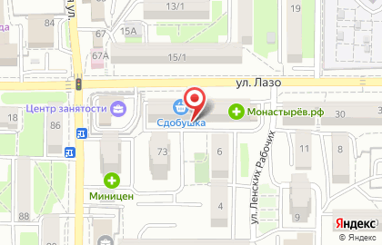 Магазин хлебобулочных изделий Сдобушка во Владивостоке на карте