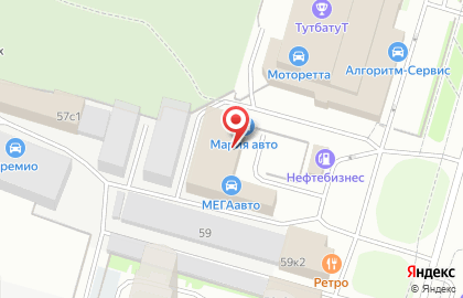 Автотехцентр МЕГАавто на улице Гайдара на карте