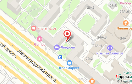 Золотой лайм на Ленинградском проспекте на карте