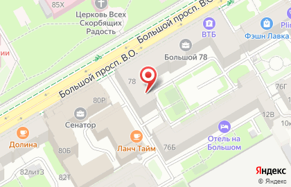 Тритон в Василеостровском районе на карте