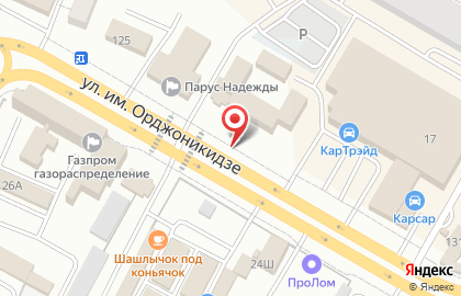 Шиномонтажная мастерская в Заводском районе на карте