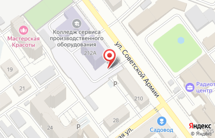 Общежитие, СТСПО на карте
