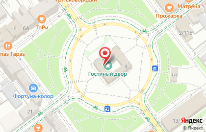 Салон красоты Фортуна на площади Ленина на карте