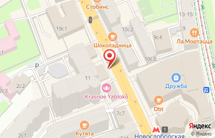 Банкомат БКС Банк на метро Новослободская на карте
