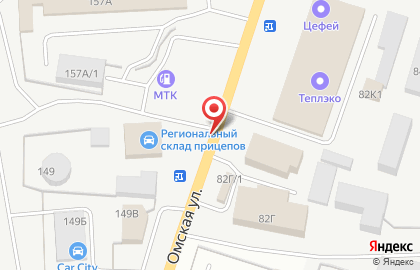 Массив на Омской улице на карте