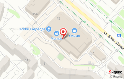 Магазин фруктов и овощей на улице Баки Урманче на карте