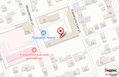 Строительный рынок в Челябинске на карте
