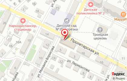 Спорт-бар Форвард на Пролетарской улице на карте