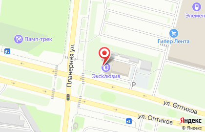 Торгово-сервисный центр Эксклюзив на улице Оптиков на карте