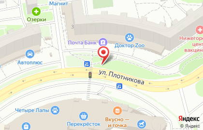 Указатель системы городского ориентирования №5974 по ул.Плотникова, д.3 р на карте