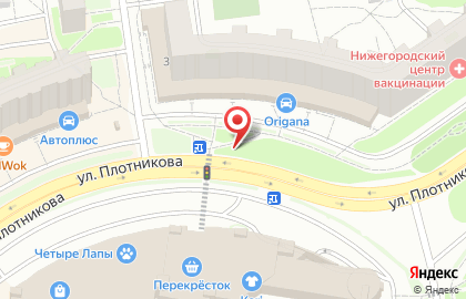 Указатель системы городского ориентирования №5974 по ул.Плотникова, д.3 р на карте