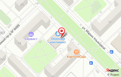 География на улице Марии Ульяновой на карте