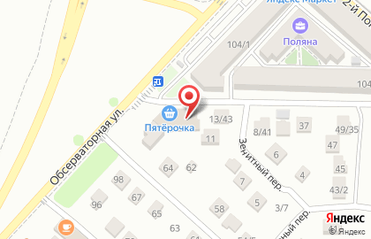 Пекарня-кондитерская Пекарня-кондитерская на Обсерваторной улице на карте