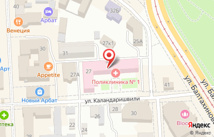 Детская поликлиника №1 в Советском районе на карте