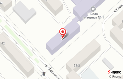 Дудинский интернат на карте