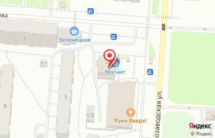 Супермаркет Магнит на улице Малышева на карте