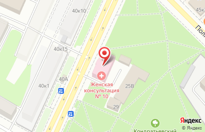 Отдел Здравоохранения Администрации Калининского Района на Кондратьевском проспекте на карте