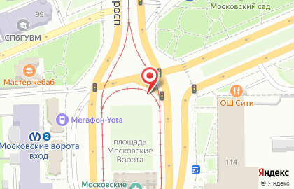 Строительная компания Фортис на площади Московские Ворота на карте