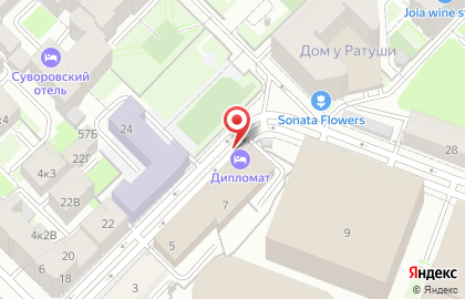Отель Дипломат на карте